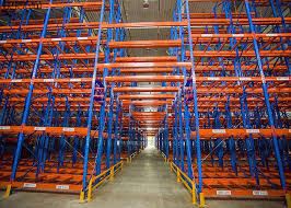 Estanterías para paletas en el almacén