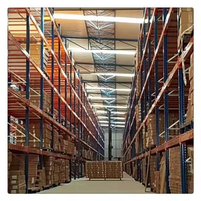 Estructura-de estanterías para paletas de alta resistencia y especificaciones de columnas comunes